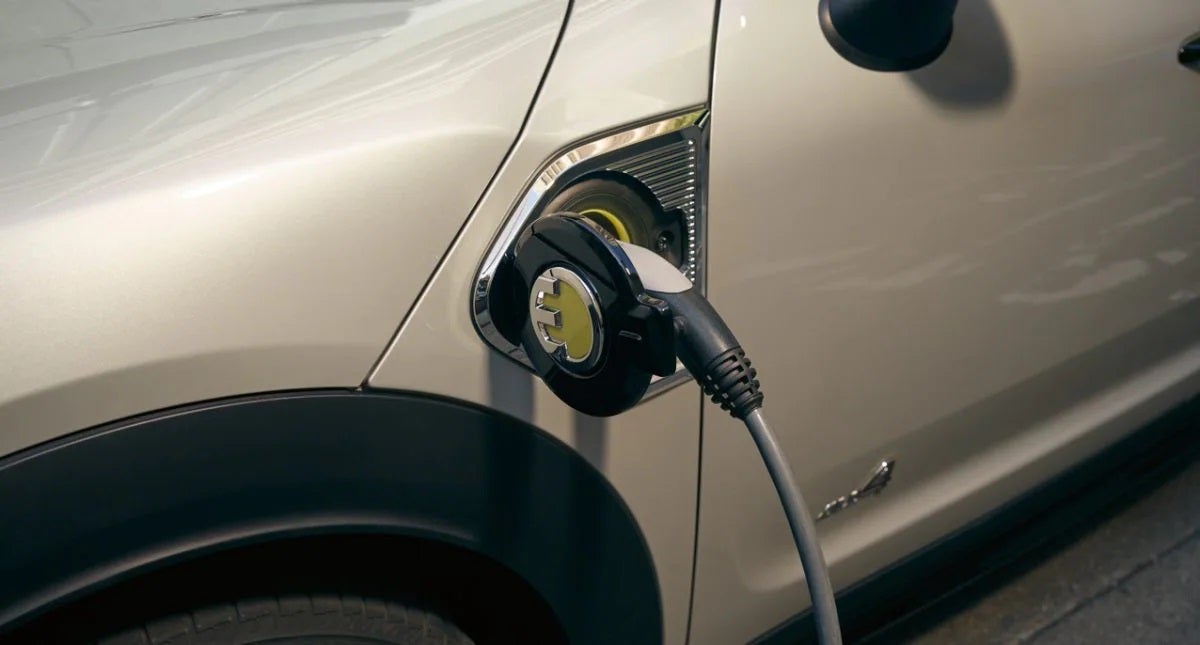 The MINI Cooper SE Countryman PHEV charging. MINI of Alexandria in Alexandria VA