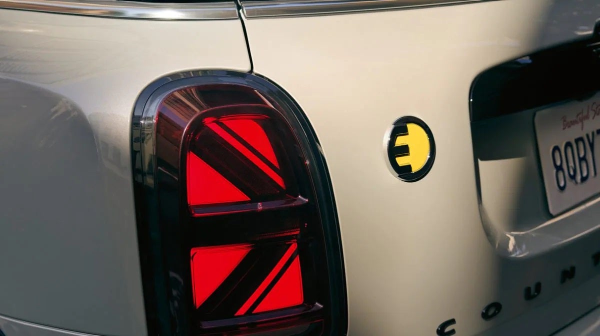 The MINI Cooper SE Countryman PHEV taillight. MINI of Alexandria in Alexandria VA