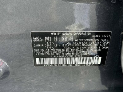 2022 Subaru Outback Premium