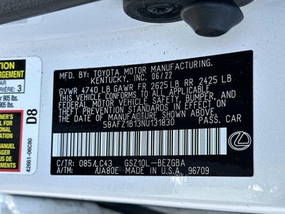 2022 Lexus ES 350 Ultra Luxury