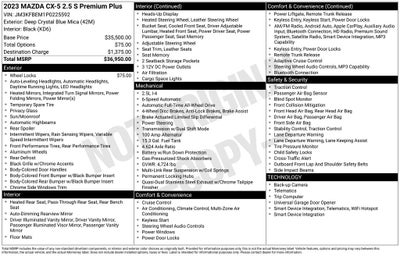 2023 Mazda Mazda CX-5 2.5 S Premium Plus Package