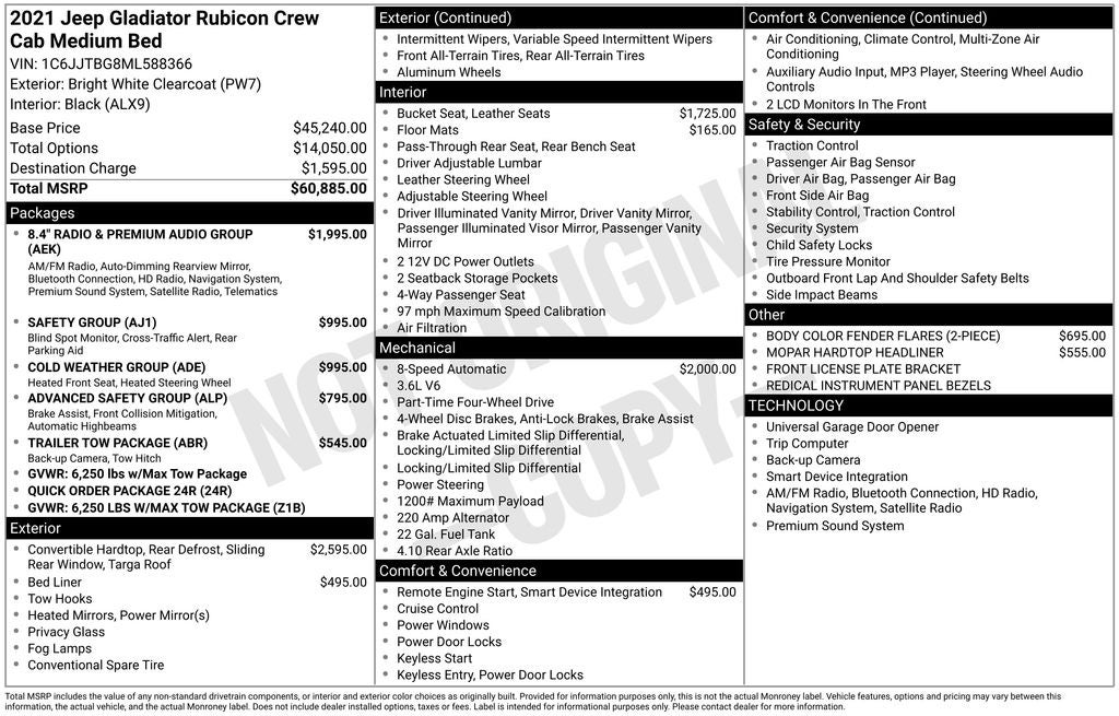 2021 Jeep Gladiator Rubicon