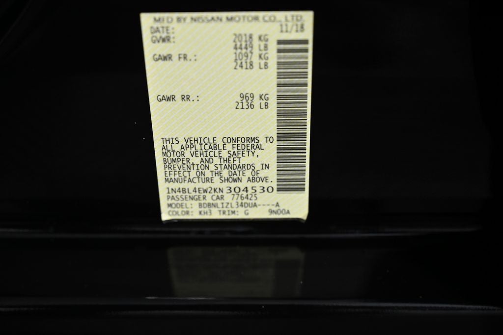 2019 Nissan Altima 2.5 SL