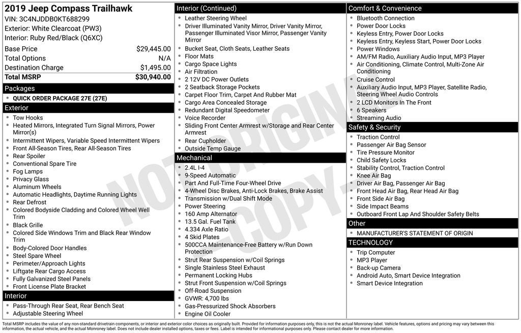 2019 Jeep Compass Trailhawk