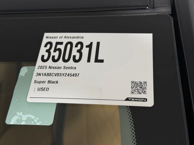 2025 Nissan Sentra SV Nissan Certified