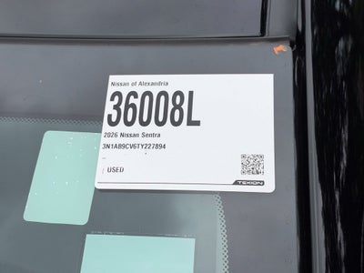 2026 Nissan Sentra SV Nissan Certified