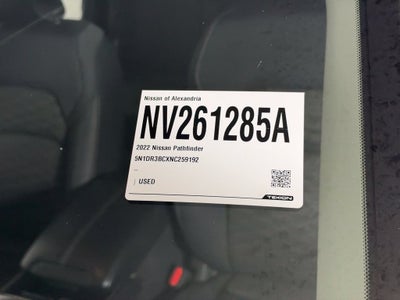 2022 Nissan Pathfinder SV Nissan Certified