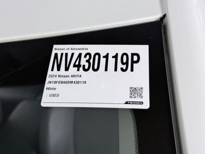 2024 Nissan Ariya EVOLVE+ EV Certified