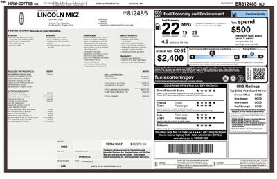 2014 Lincoln MKZ Base