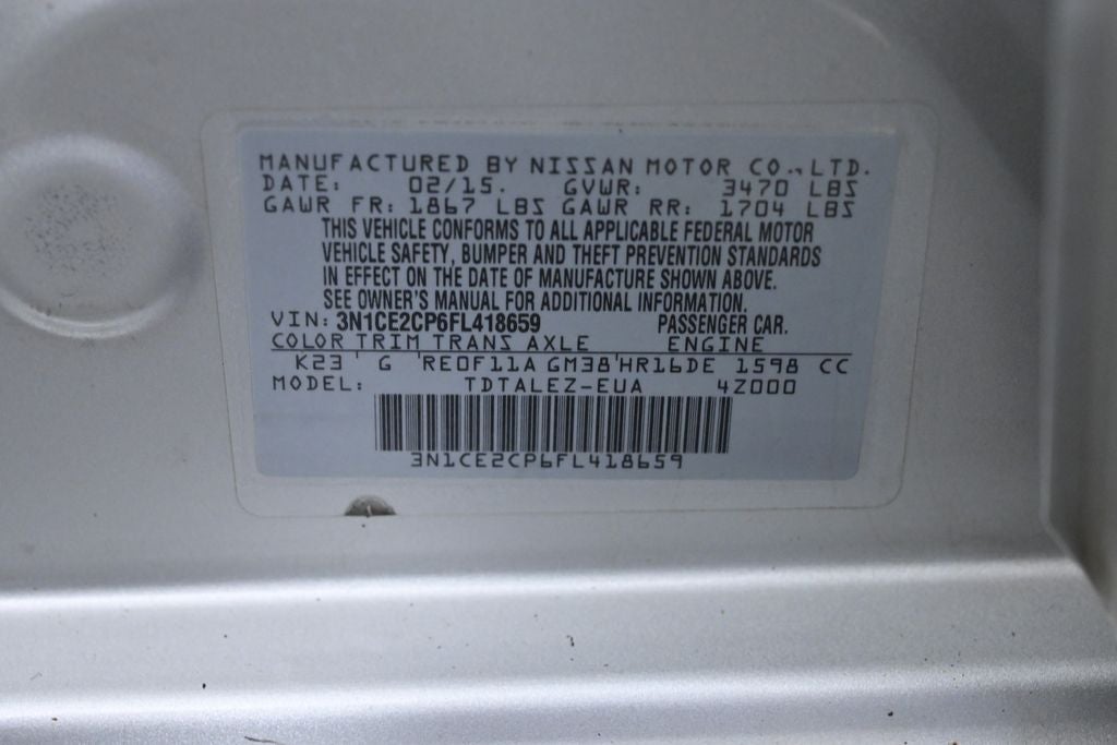 2015 Nissan Versa Note SL