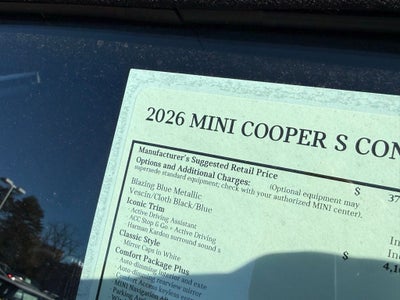 2026 MINI Cooper S Convertible Iconic