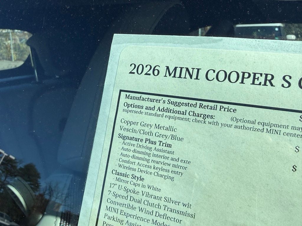 2026 MINI Convertible Cooper S