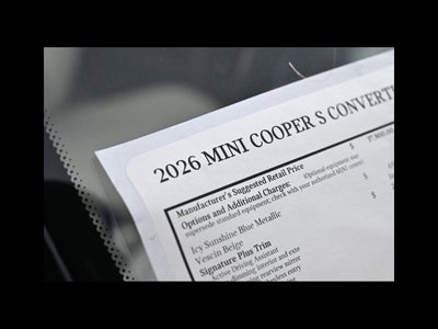 2026 MINI CONVERTIBLE SIGNATURE PLUS