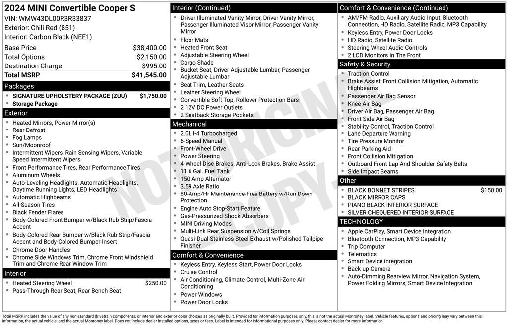 2024 MINI Cooper S Base