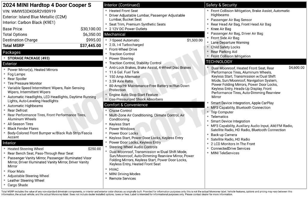 2024 MINI HARDTOP 4 DOOR Base