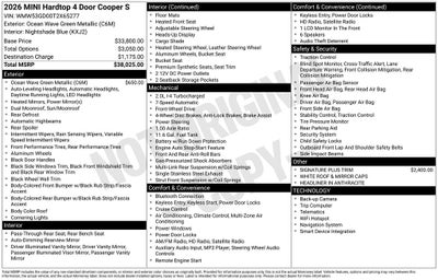 2026 MINI Cooper S Base