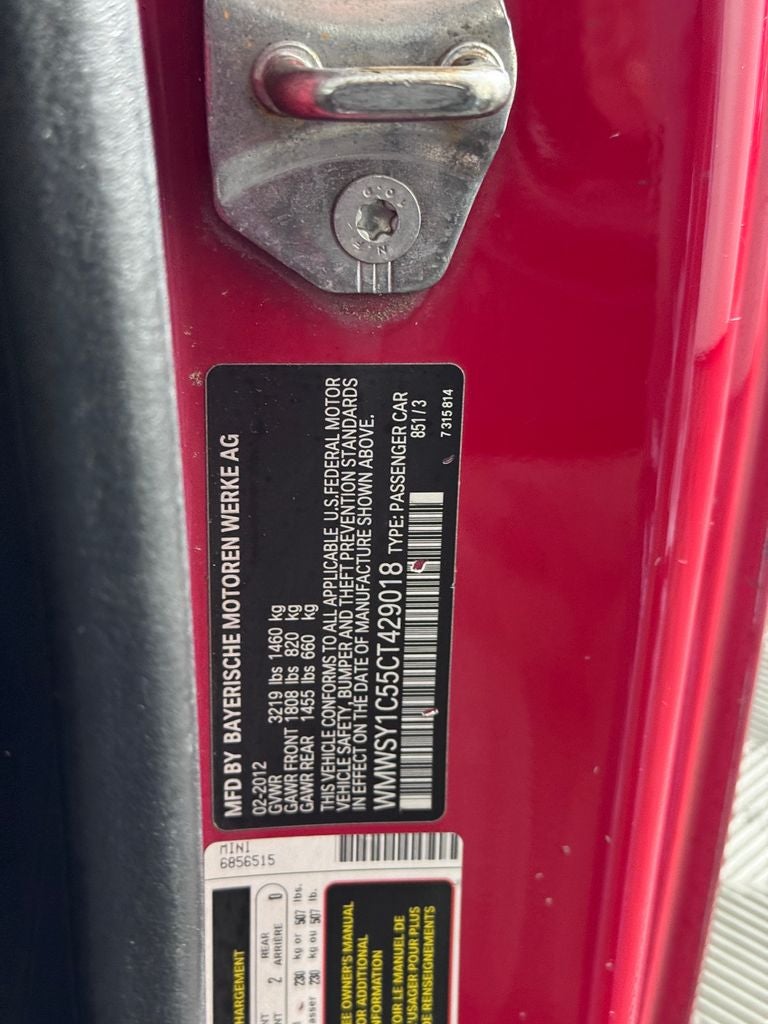 2012 MINI Roadster Cooper