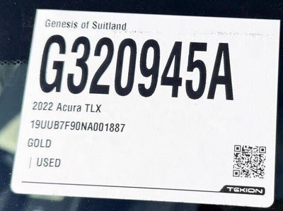 2022 Acura TLX SH-AWD Type S w/Perf. Wheel+Tire