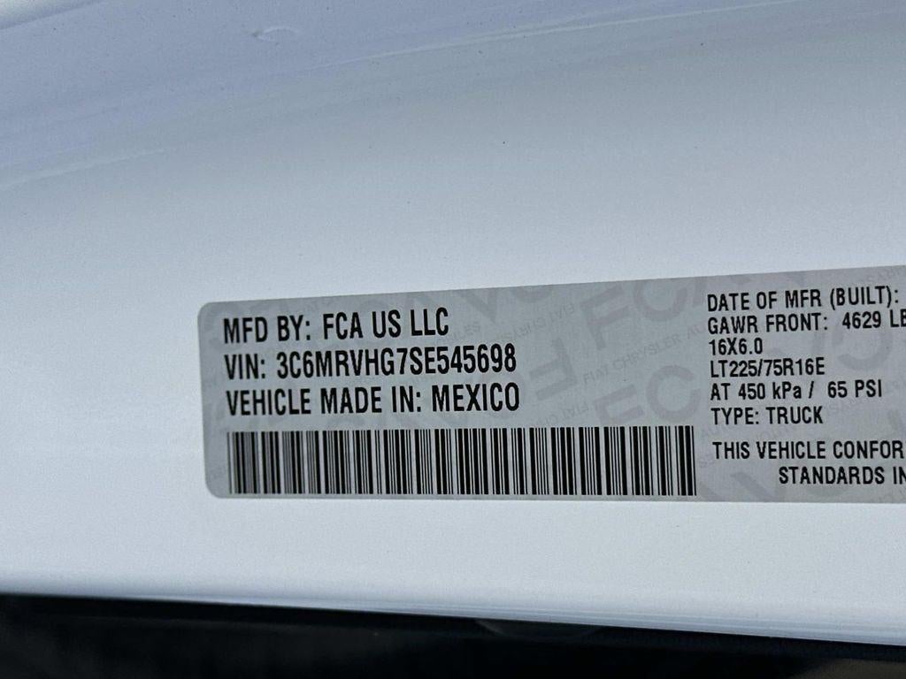 2025 RAM ProMaster Cargo Van Tradesman