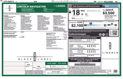 2019 Lincoln Navigator L Black Label