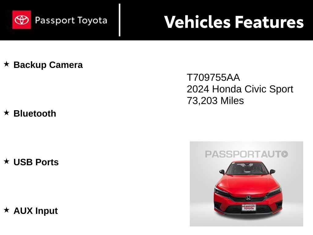 2024 Honda Civic Sport