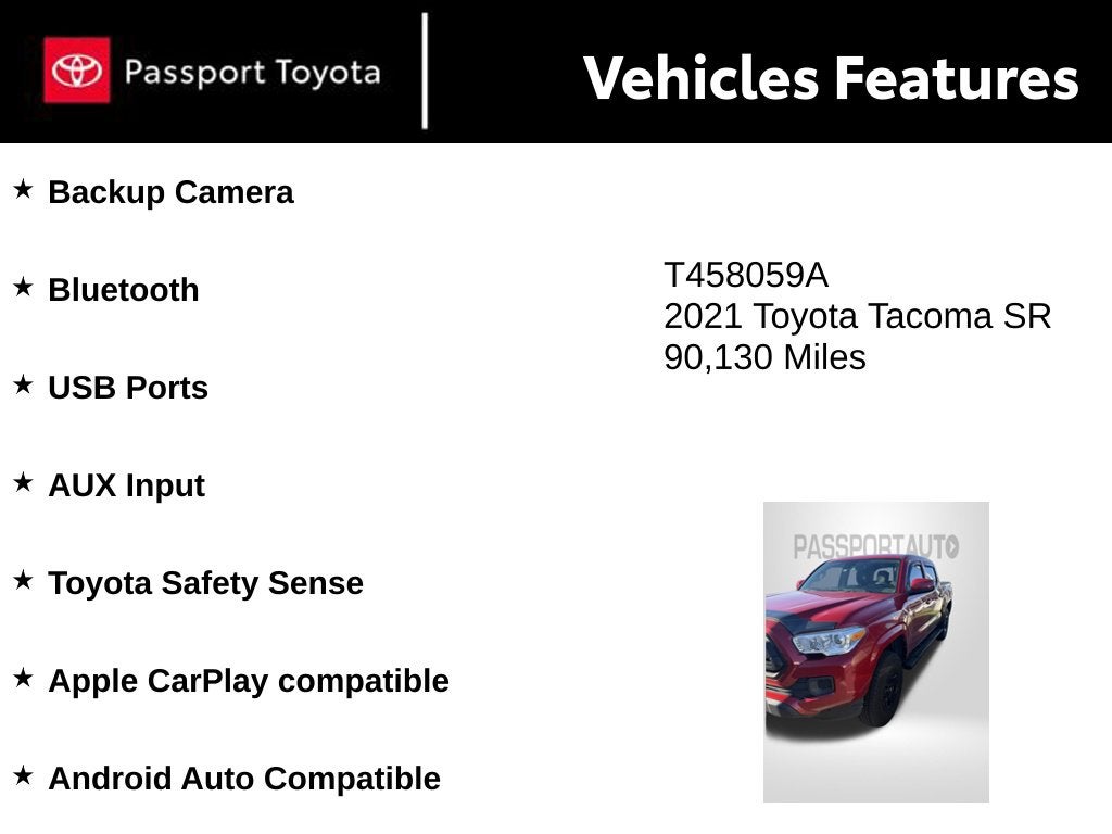 2021 Toyota Tacoma SR V6