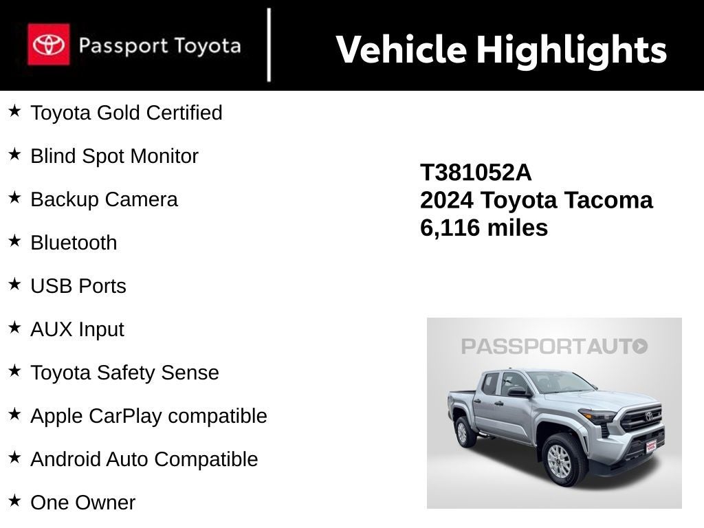 2024 Toyota Tacoma SR