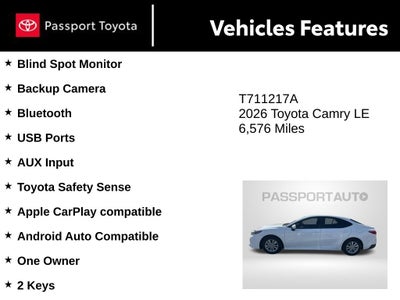 2026 Toyota Camry LE