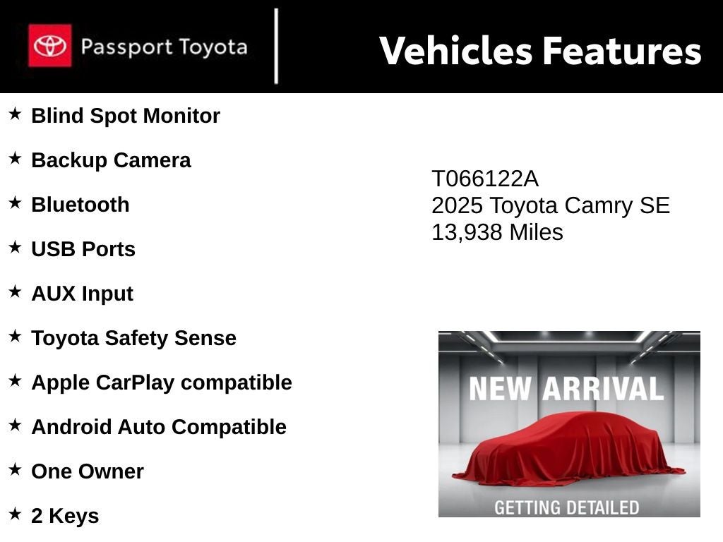 2025 Toyota Camry SE