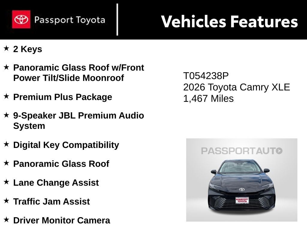 2026 Toyota Camry XLE