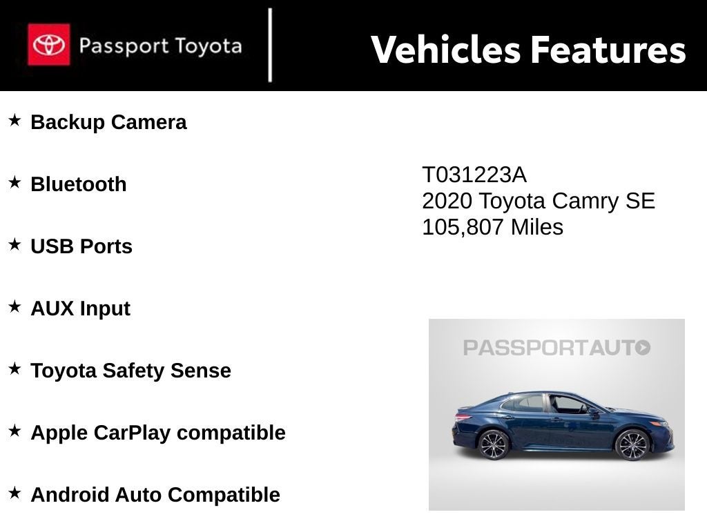 2020 Toyota Camry SE