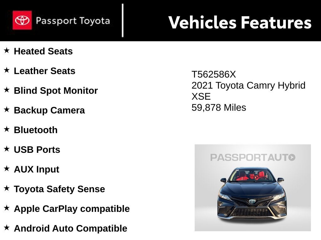 2021 Toyota Camry Hybrid XSE