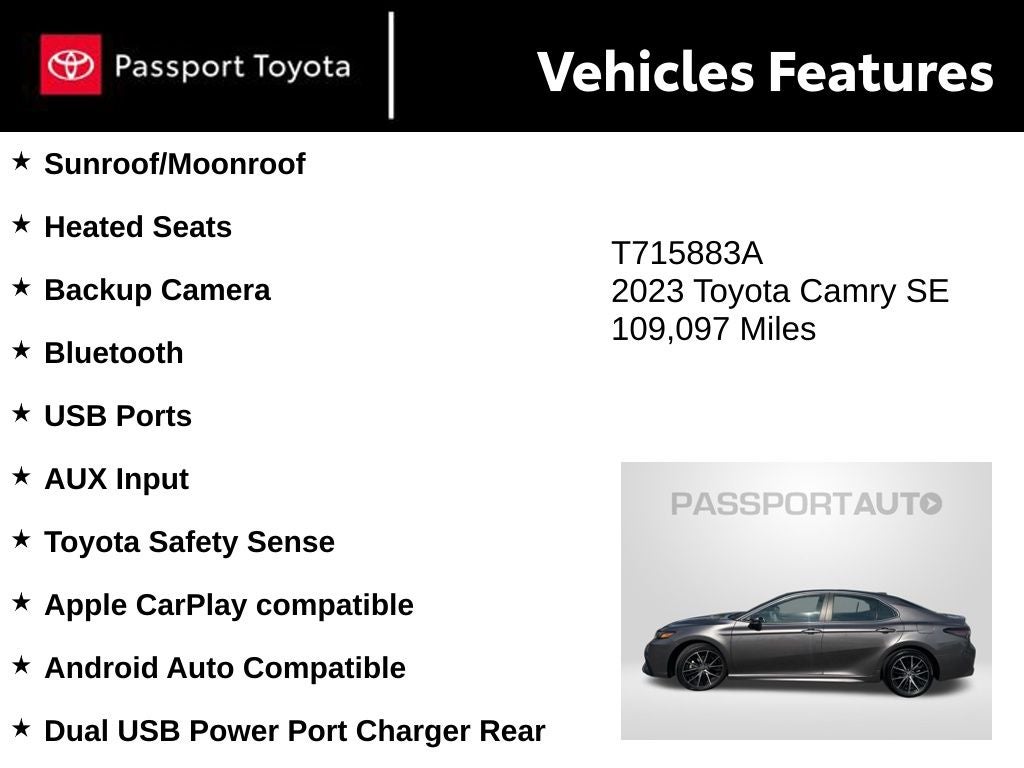 2023 Toyota Camry SE