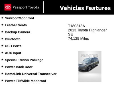 2013 Toyota Highlander SE