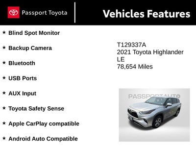 2021 Toyota Highlander LE