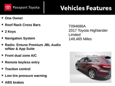 2017 Toyota Highlander Limited