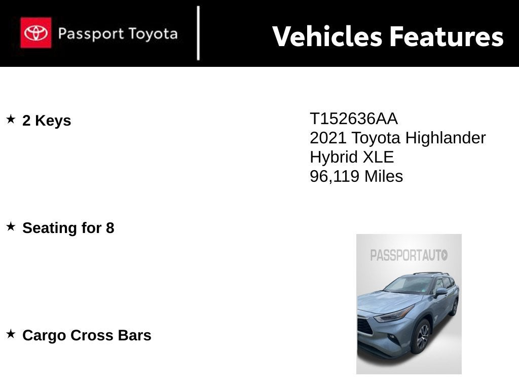 2021 Toyota Highlander Hybrid XLE