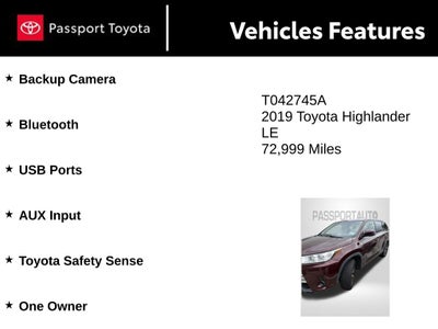 2019 Toyota Highlander LE
