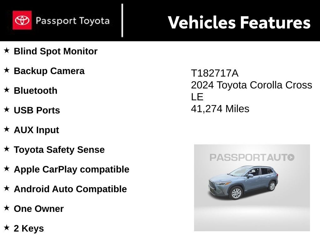2024 Toyota Corolla Cross LE