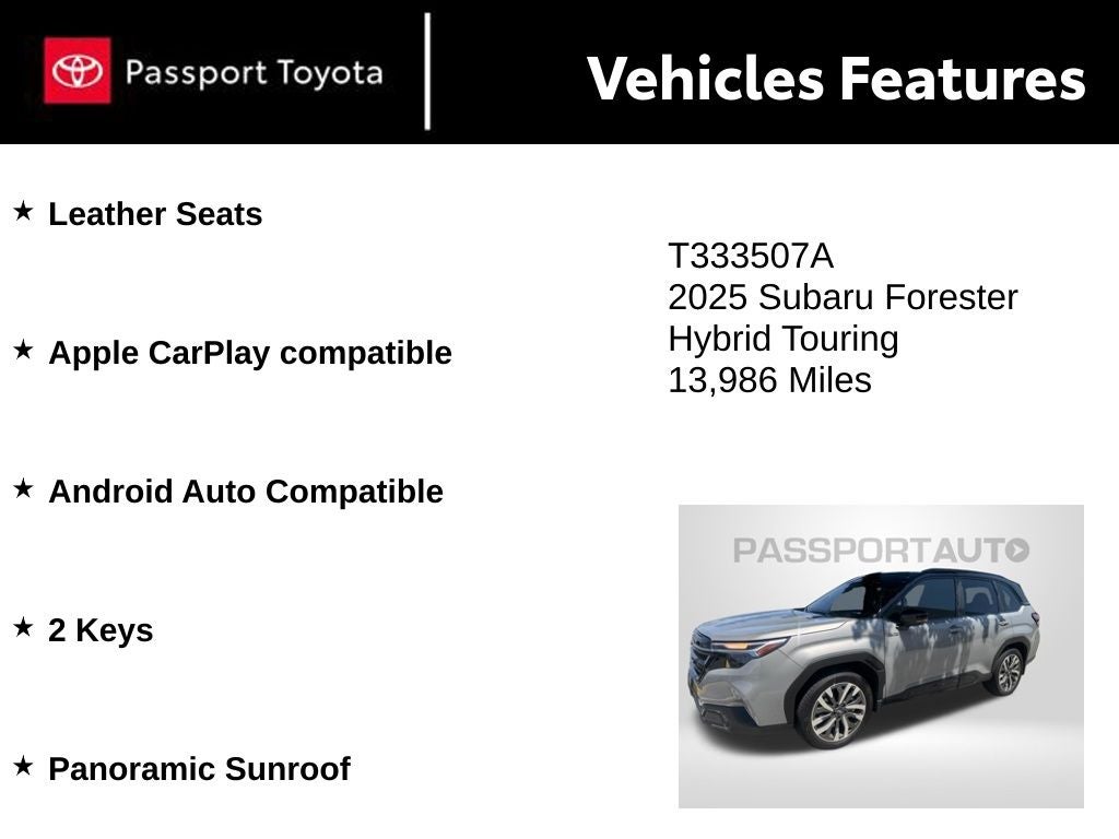 2025 Subaru Forester Hybrid Touring