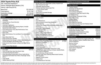 2024 Toyota Prius XLE