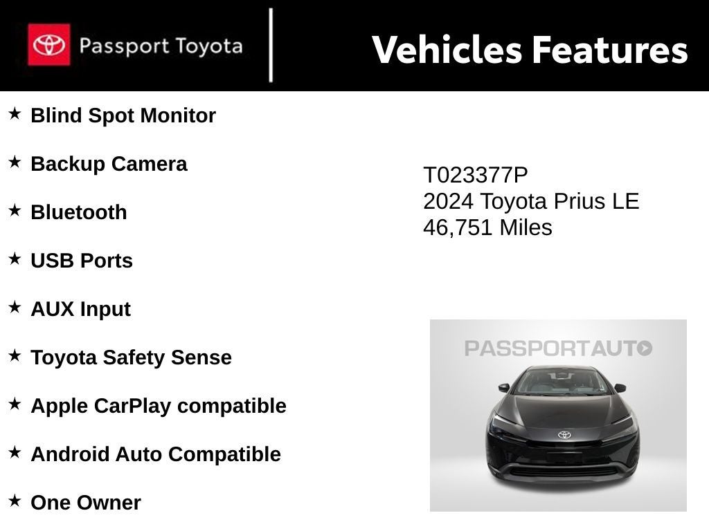 2024 Toyota Prius LE