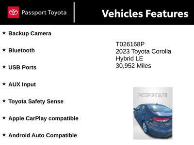 2023 Toyota Corolla Hybrid LE