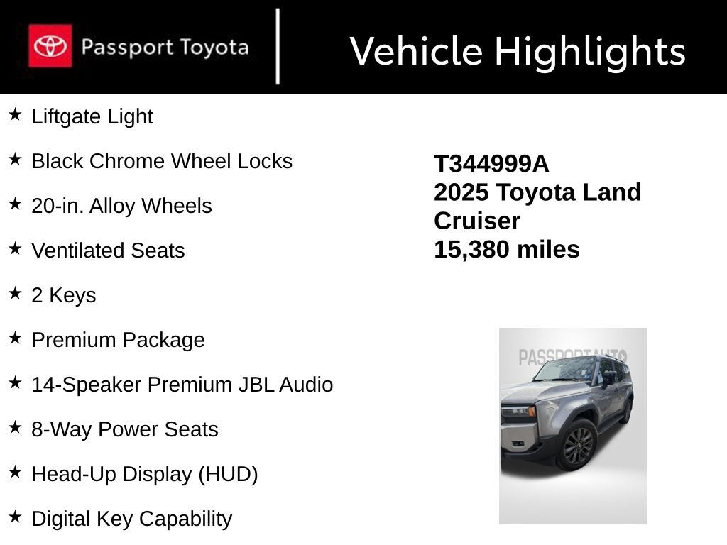 2025 Toyota Land Cruiser Base