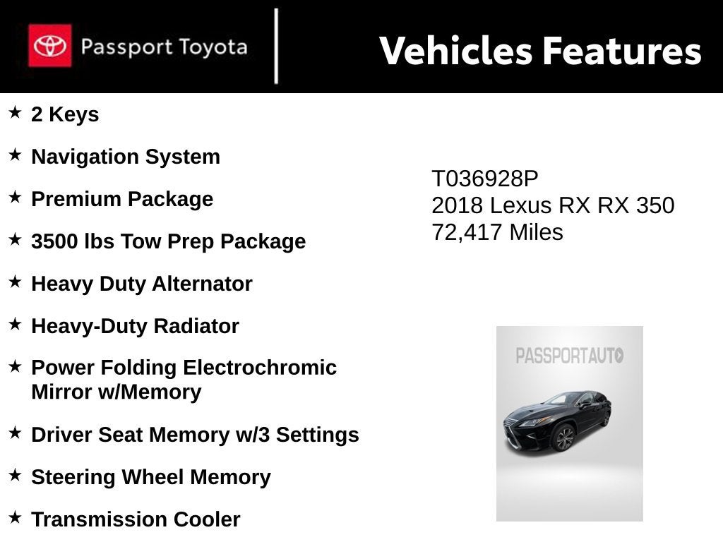 2018 Lexus RX 350