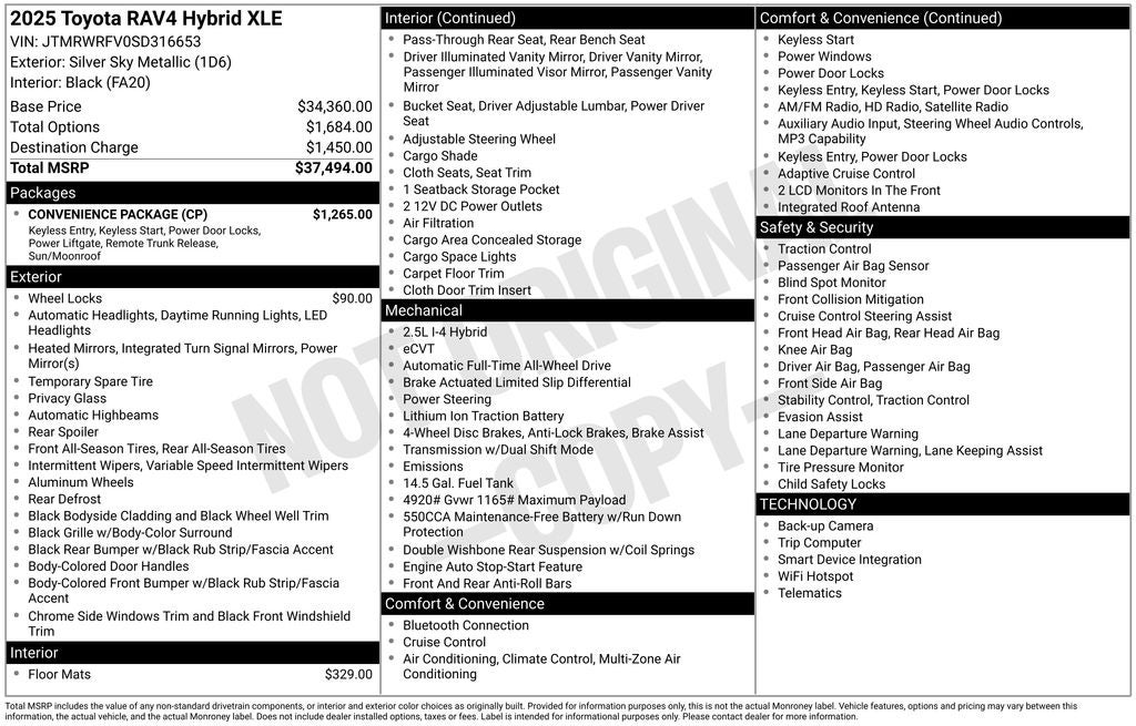 2025 Toyota RAV4 Hybrid XLE