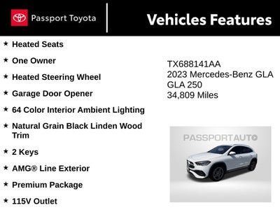 2023 Mercedes-Benz GLA GLA 250 4MATIC®