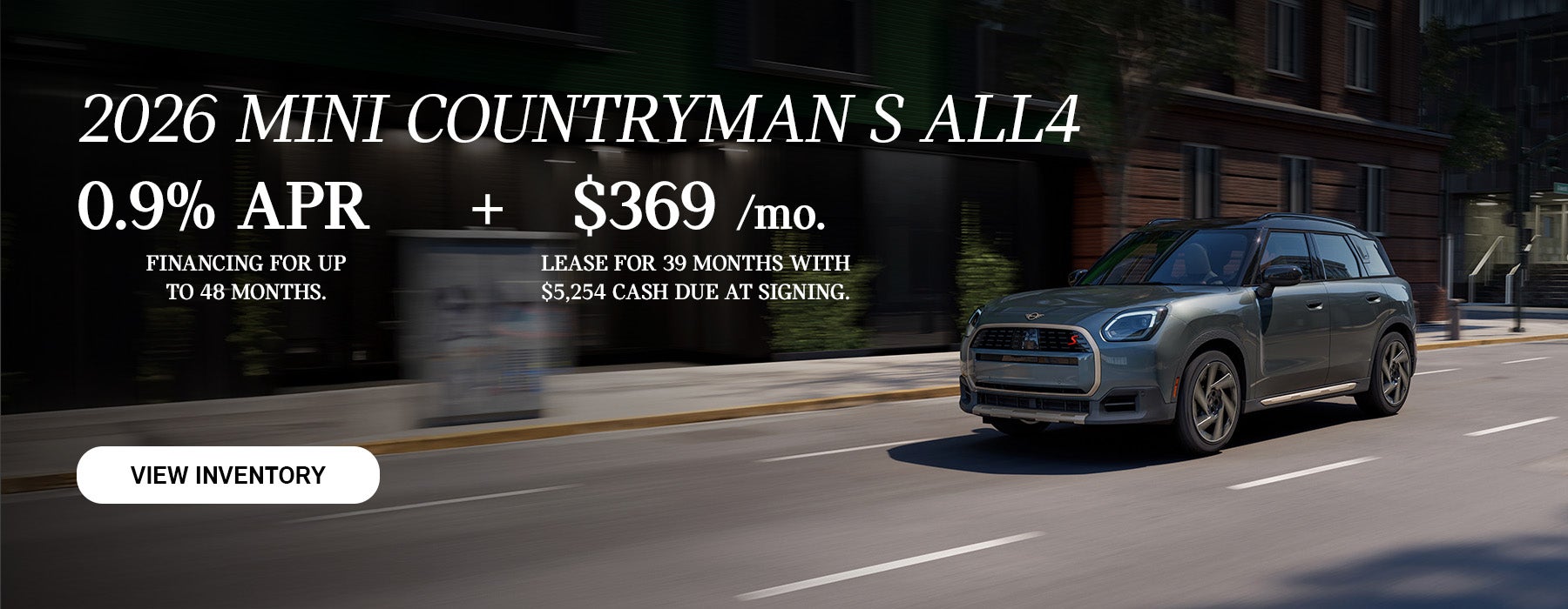 MINI Countryman driving.