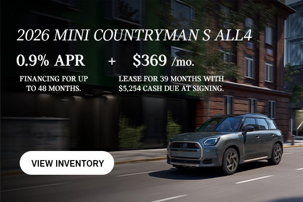 MINI Countryman driving.