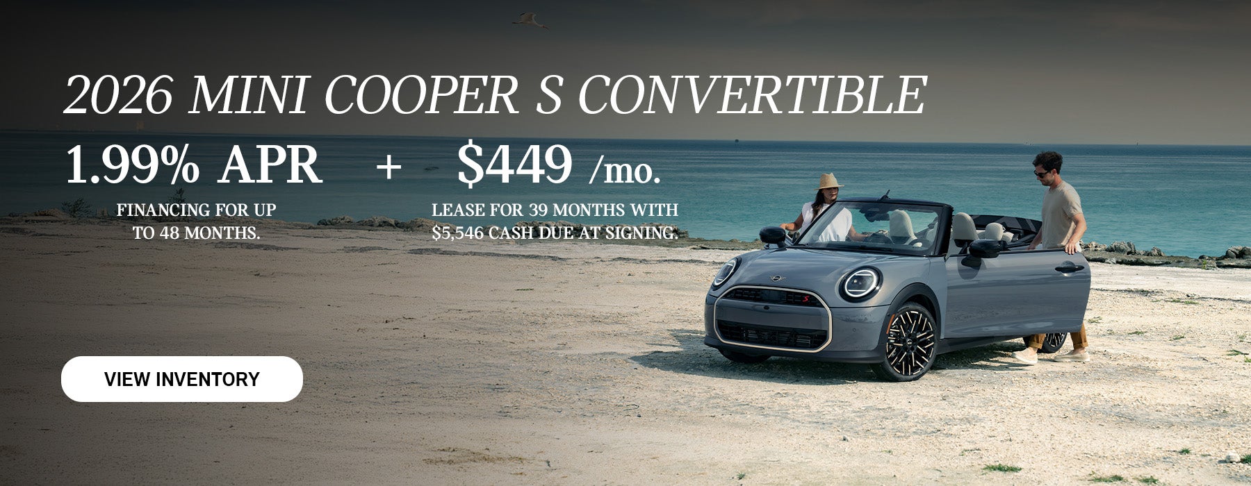 MINI Convertible parked.